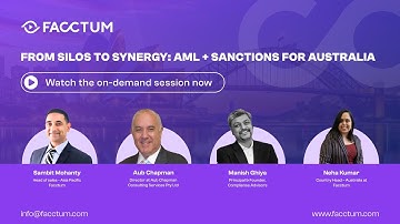 From Silos to Synergy AML + Sanctions for Australia Webinar
