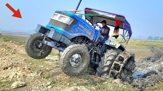 New Sonalika Sikandar 2X2 Tractor Stunt | Sonalika Tractors Rich Prepare Farming 🌾