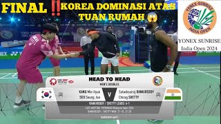 FINAL‼️Kang Min Hyuk/Seo Seung Jae(Kor) VS Satwiksairaj Rankireddy/Chirag Shetty(IND) India Open2024