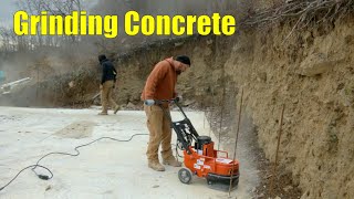 Garage Build #16 - Grinding Concrete