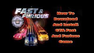 GTA Fast & And Furious Gameplay,Installation process And Free Download screenshot 5