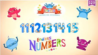Endless Numbers Игра приложение для детей про цифры счёт начало от 11 до 15 screenshot 5