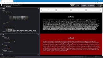 Smooth Scrolling Only With Html and Css Grid (short video)