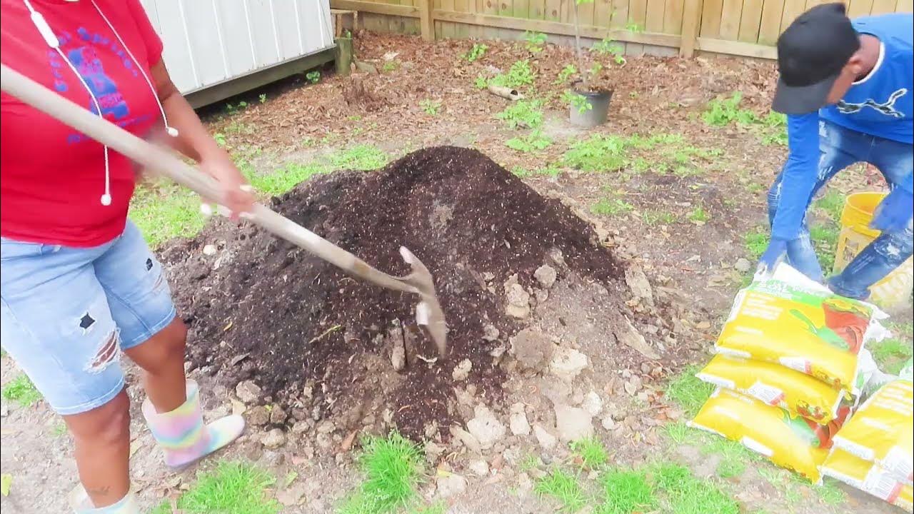 Gardening Planting Potatoes In Containers and Turning Soil YouTube