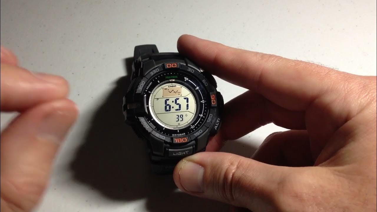 Casio Pro Trek (PRG270) Adjust Back Light Time (1.5 or 3 seconds