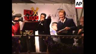 UK - Peter Andre turns on London Christmas lights