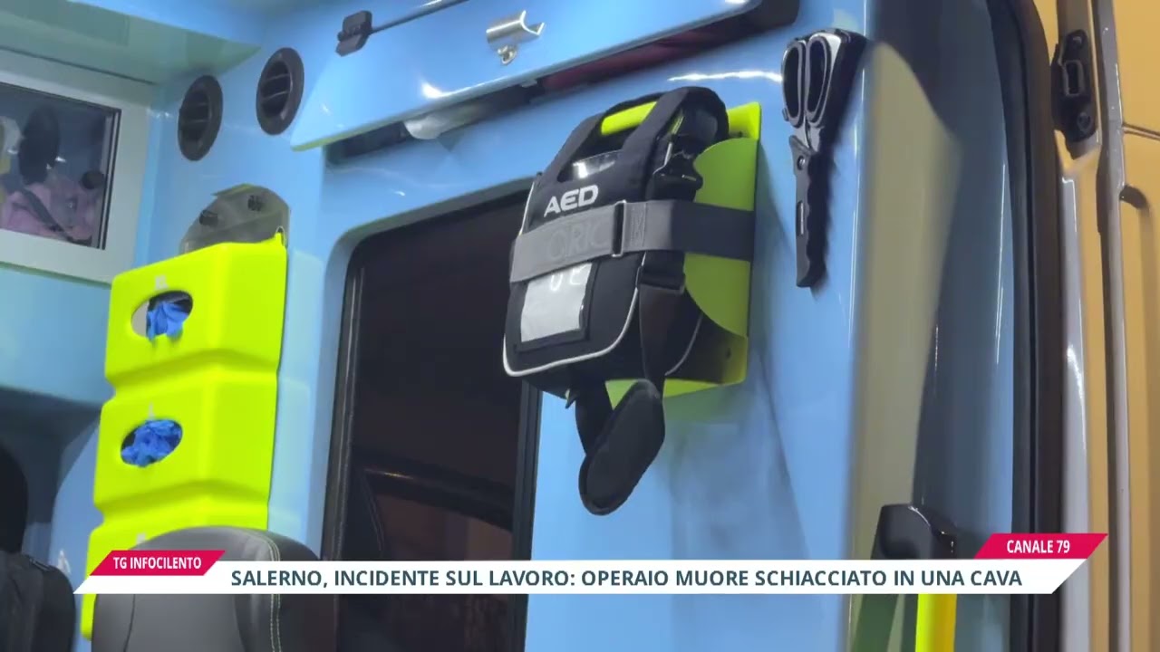 Salerno, incidente sul lavoro: operaio schiacciato in una cava