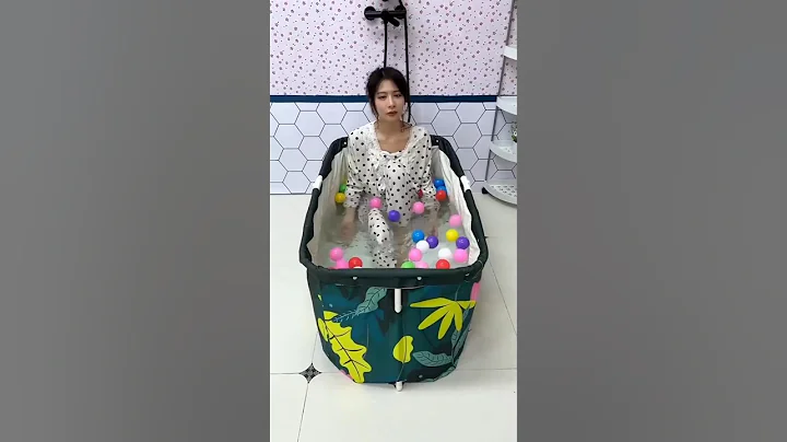 foldable bathtub cool gadgets😍😊#gadgets #shorts#bathtub thumbnail