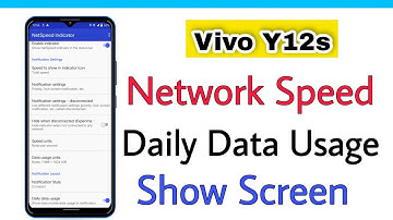 #Vivo Y12s Show Daily Data Usage | Daily Data Usage Show | How To Show Daily Data Usage In Vivo Y12s