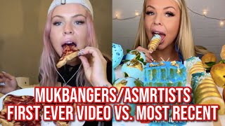 mukbangers/asmrtists THEN vs. NOW