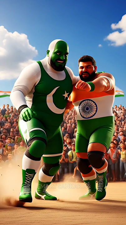 India 🇮🇳 vs Pakistan 🇵🇰 Kiski jit hui  #aishorts #shortvideo #indiavspakistan