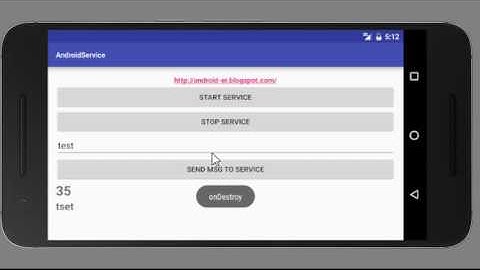 Android example of using Service and BroadcastReceiver