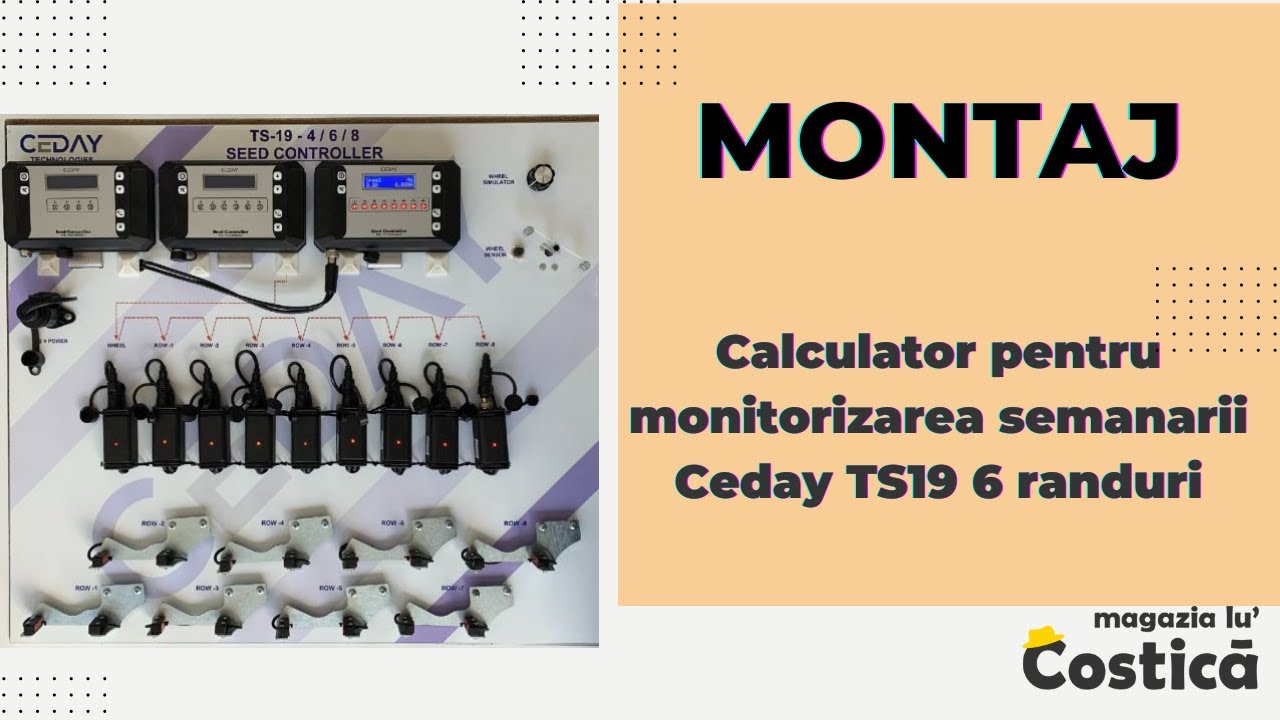 【SJ18762】SEED / Shiny Day Calculator pentru monitorizarea semanarii Ceday TS19 6 randuri