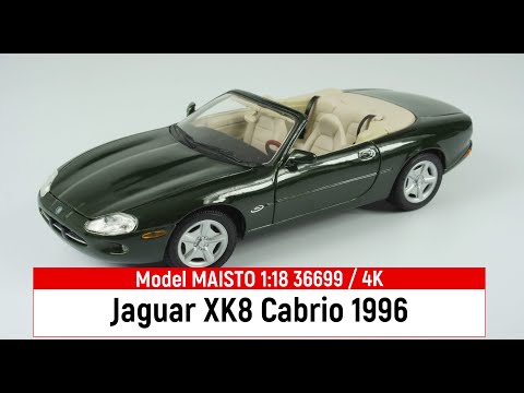 Model MAISTO 1:18 58944 Jaguar XK8 Cabrio 1996 / 4K - YouTube