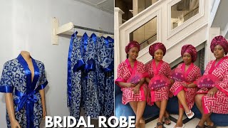 HOW TO CUT AND SEW TRENDY BRIDAL ROBE