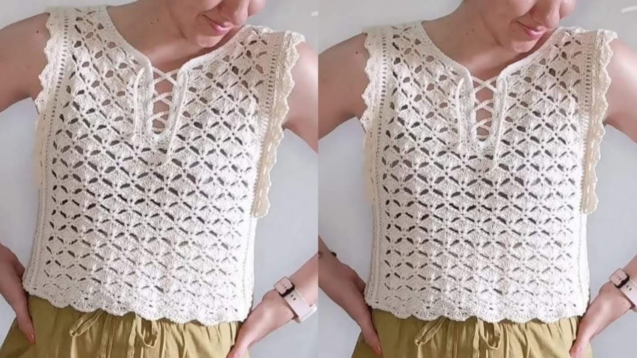 EASY💯😮Crochet women Top Blouse Stitch Crochet Swetaer Stitch ptternNew STITCH ONLY*