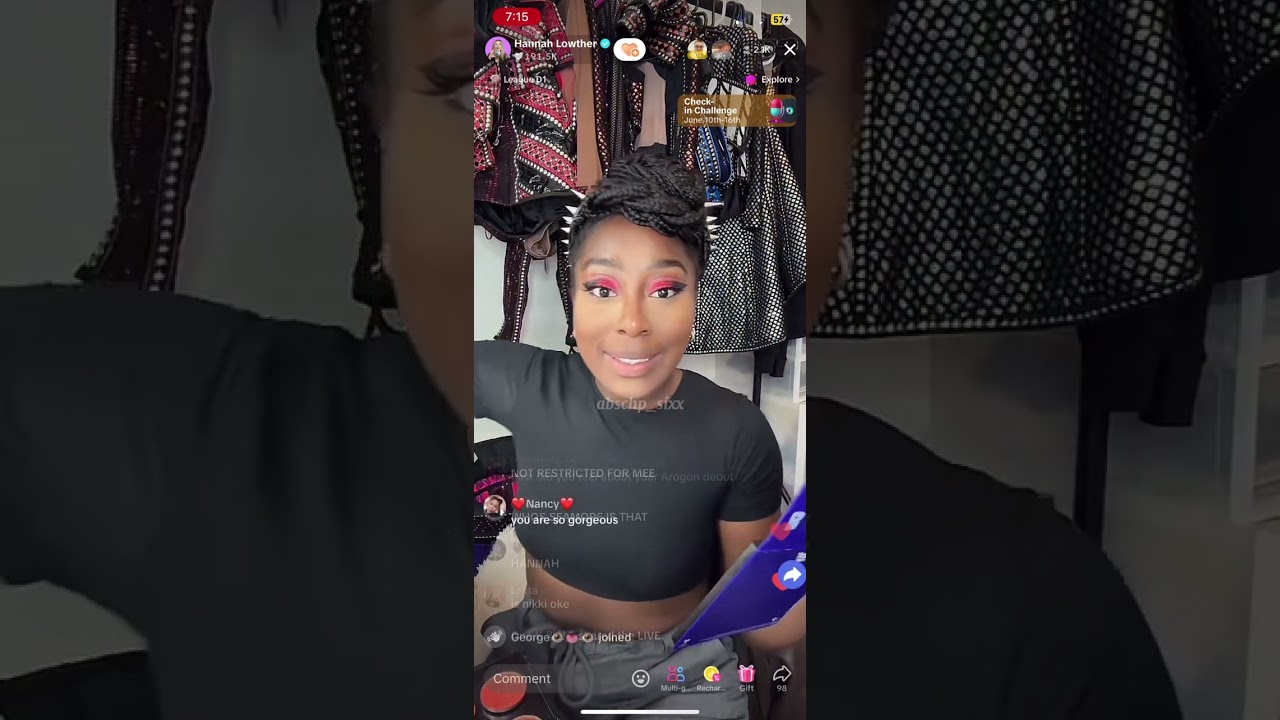 Hannah Lowther Tiktok Live 13/6/24