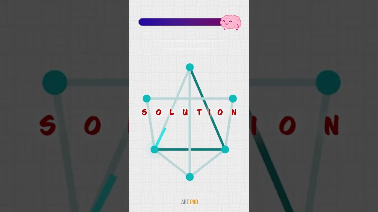 Draw a Puzzle with LINES and DOTS without Lifting the Pencil 🧠