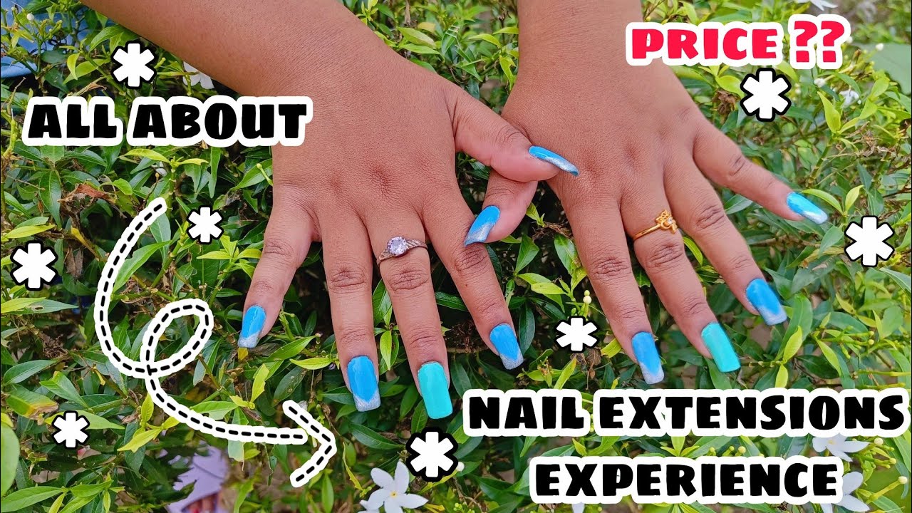 My first nail 💅extension. In Kolkata price only 599 nailextension