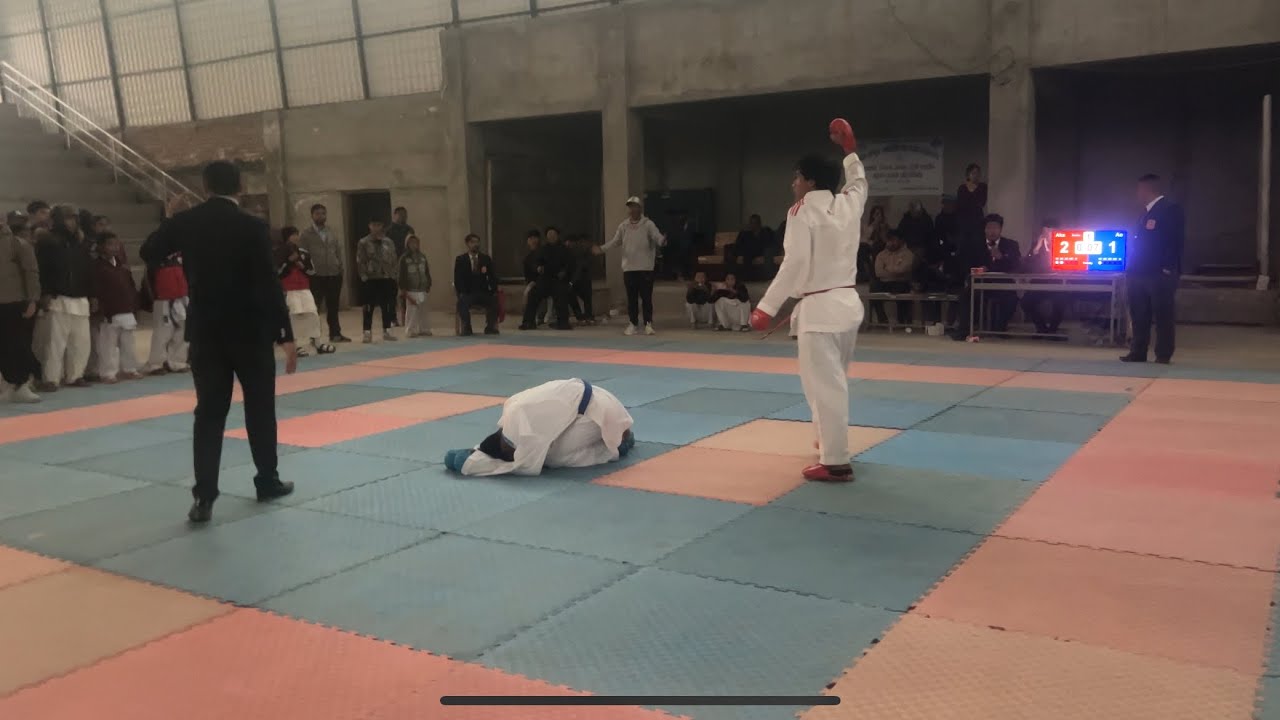 Karate 60 kg final match 😆🫵🧠🗣️