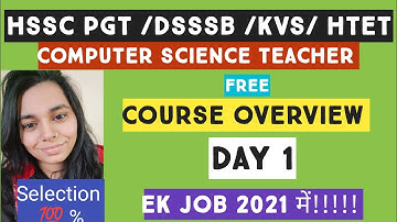Hssc pgt screening/ HTET/ DSSSB/KVS/ COMPUTER SCIENCE TEACHER // COURSE OVERVIEW // NS CLASSES