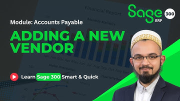 How to Create a Supplier in Sage 300 | Step-by-Step Vendor Setup