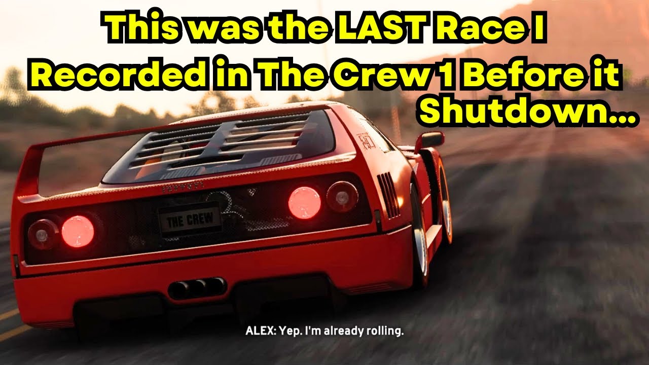 The LAST Race I Could Record in The Crew 1 Before it Shutdown… & Miss ...