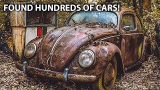 Found hundreds of classic cars abandoned in the woods (SECRET SPOT)