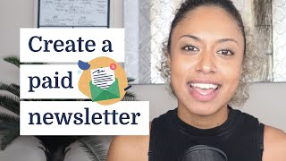 How to create a paid newsletter