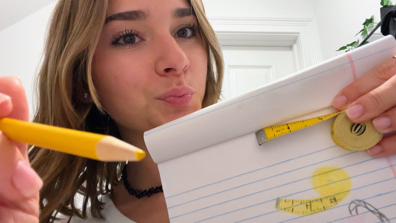 asmr drawing triggers on paper then onto you