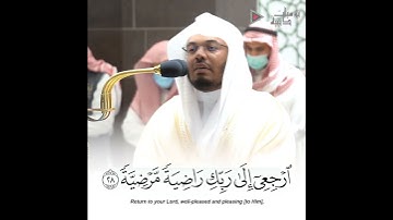 "يا أيتها النفس المطمئنة" تلاوة خاشعة الشيخ د. ياسر الدوسري | Quran Karim | Yasser Al-Dossary