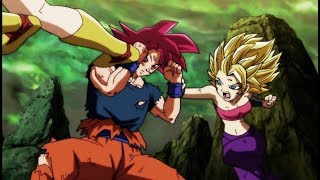 GOKU SSJG VS KALE Y CAULIFLA|DRAGON BALL SUPER[SUB ESPAÑOL]