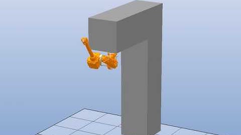 ABB Robotics IRB 4600 - Inverted mounting simulation