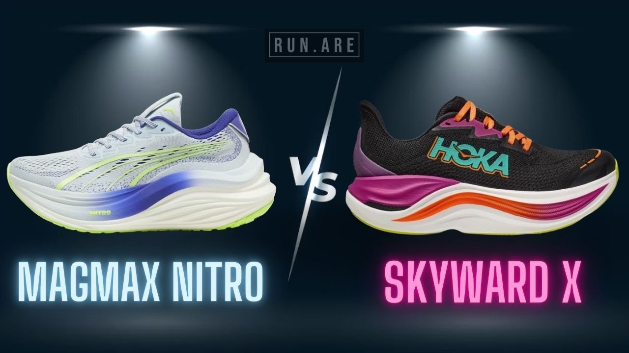 Puma MagMax Nitro vs HOKA Skyward X: BEST MAX CUSHION SHOE? - YouTube