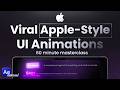 How to Create Viral Apple-Style UI Animations in After Effects (60min Masterclass)