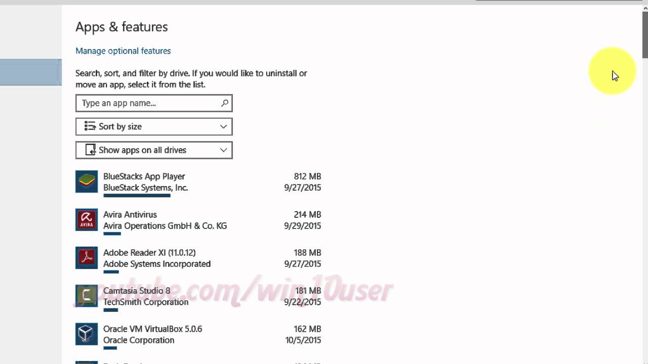 Windows 10 : How to uninstall programs - YouTube