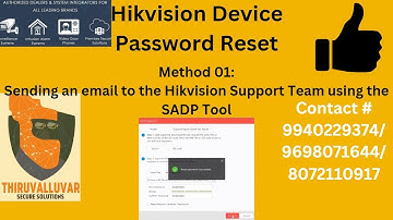 Hikvison Password Reset #shots