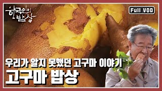 [한국인의밥상★풀버전] 호호 불어가며 손과 입이 새까매지도록 맛있게 먹었던 추억이 가장 먼저 떠오르는 우리나라 대표간식, 고구마의 진면목! (KBS 20121025 방송)