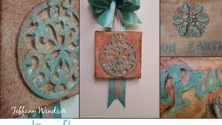 How to Make Vintage Inspired Winter Wall Art by Tiffany Windsor