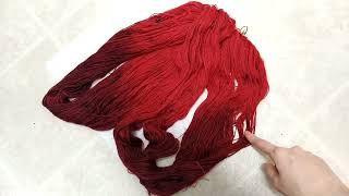 Yarn Dyeing Experiment - Variegated Red Sock Yarn