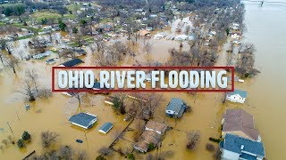 Ohio River Flooding Drone Video