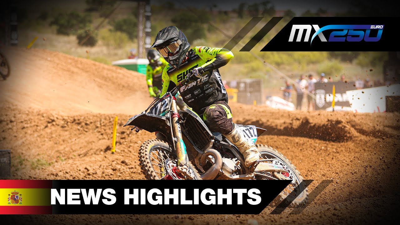 WATCH: News Highlights | EMX250 | MXGP of Spain 2023 #MXGP #Motocross