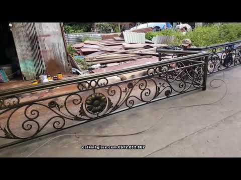 Video Kỹ thuật sơn giả cổ cầu thang và lan can sắt mỹ thuật - youtube