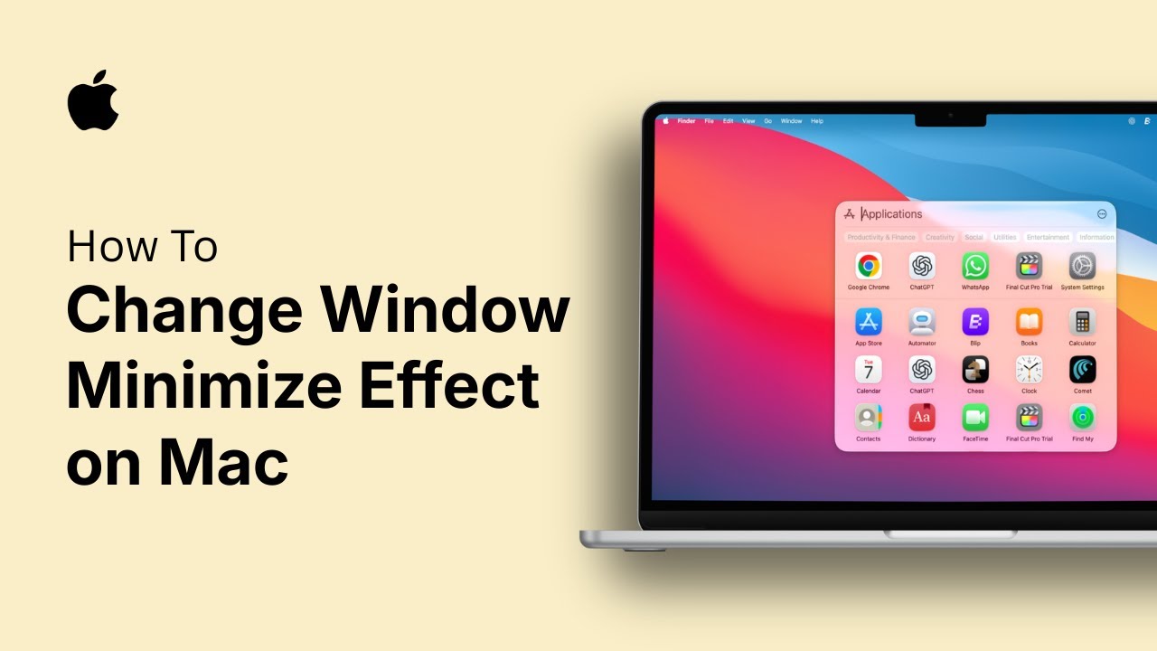 How to Change Window Minimize Effect on Mac - YouTube
