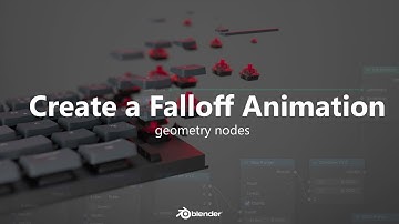 Create this falloff animation in blender geometry nodes