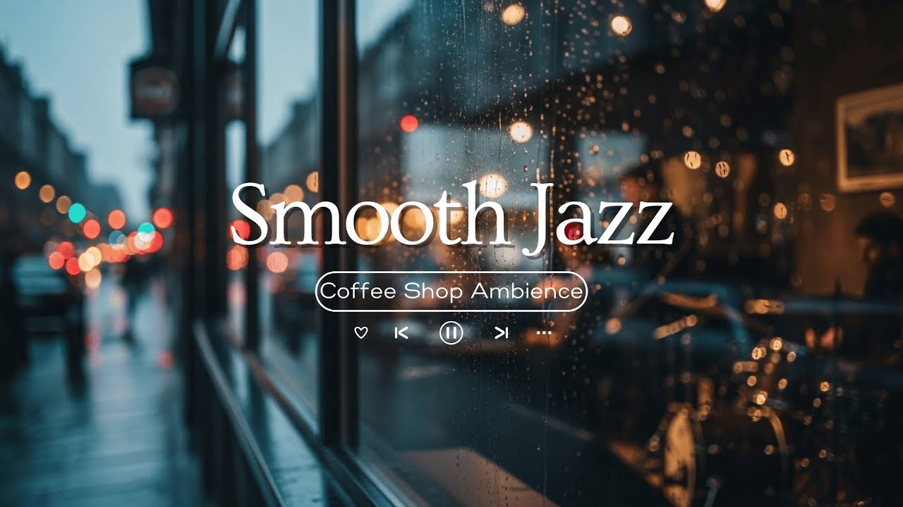 Rainy Day Coffee Jazz ☔ - Vintage Smooth Jazz Music At Cozy Cafe For Focus & Work