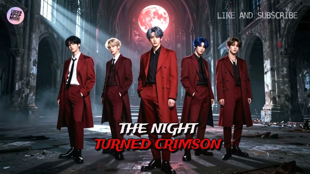 THE NIGHT TURNED CRIMSON – Soul Version | Dark K-Pop | LKM Vocals Lucien Kpop Music