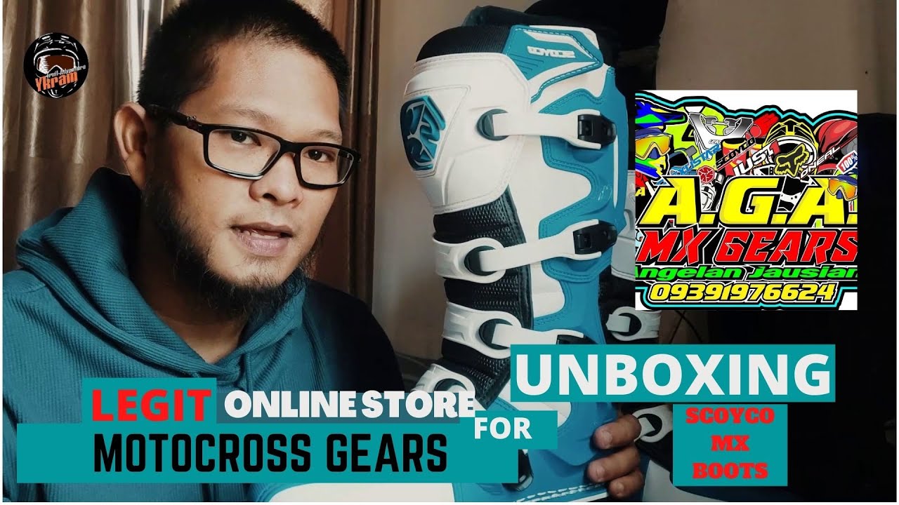UNBOXING SCOYCO MOTOCROSS BOOTS AND LEGIT ONLINE STORE 2021 I AGA MX GEAR