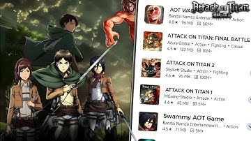 🔥Top 5 Attack on Titan Games for Android and IOS || Anime Game Series || Tamil