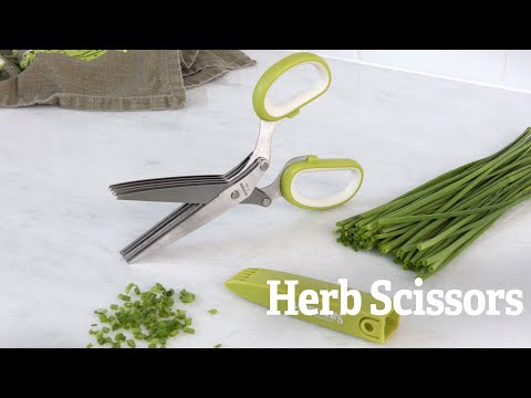 RSVP Herb Scissors with unique multi-blade design 